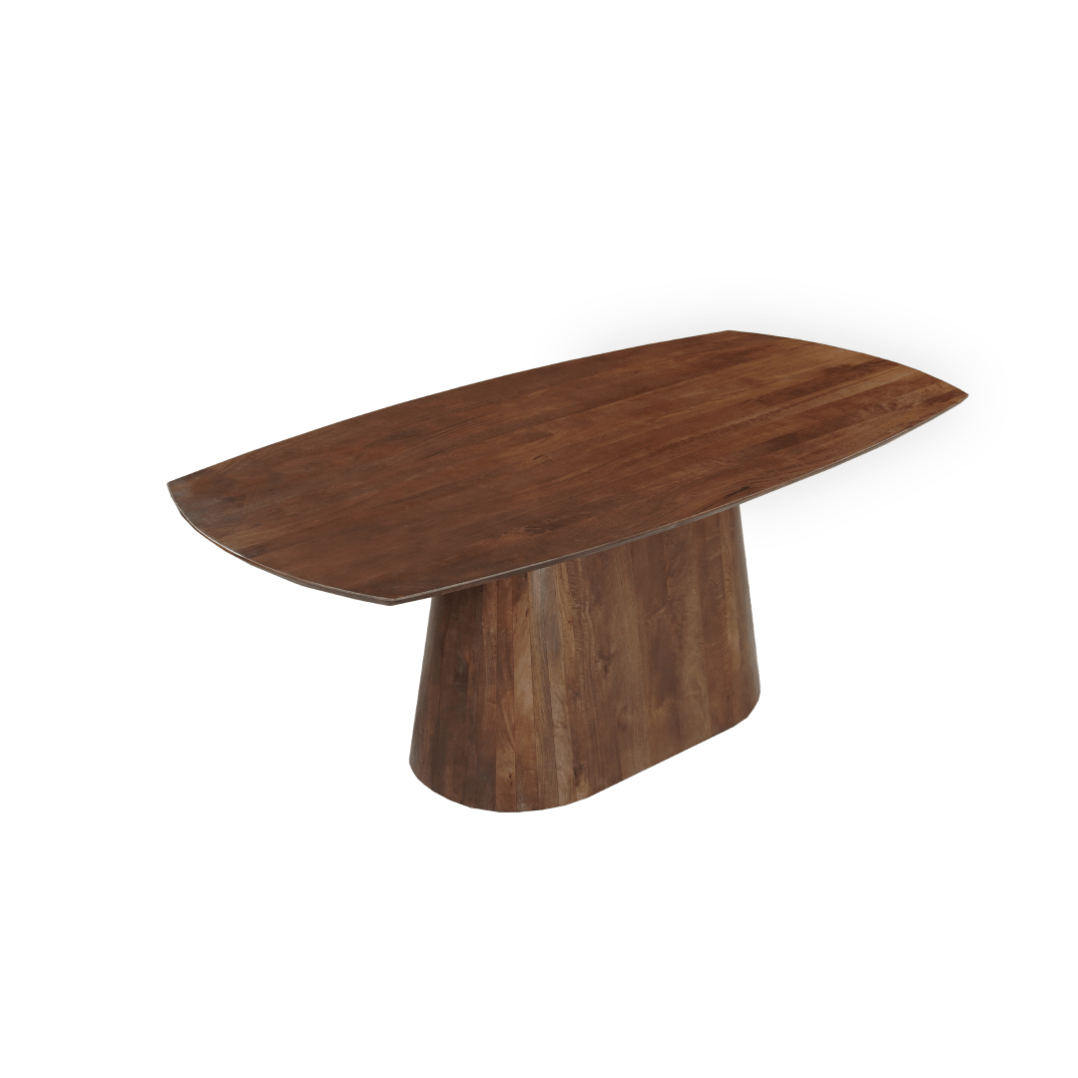 Dánsky jedálenský stôl z mangového dreva Nova tmavohnedý oválny 210x100 cm Mahom