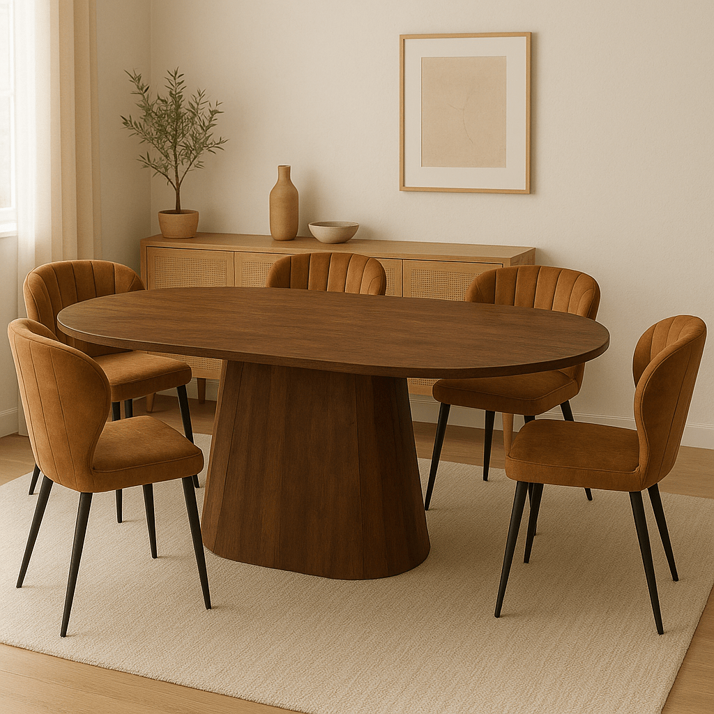 Jedálenský stôl Nova Capsule z mangového dreva tmavo hnedý  180 x 90 cm