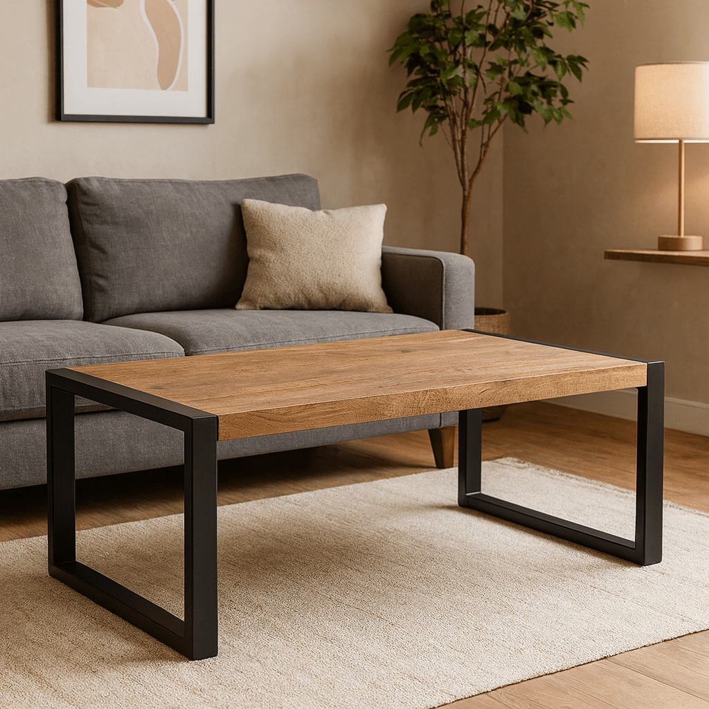 Konferenčný stolík z mangového dreva Atlanta 110 cm Mahom