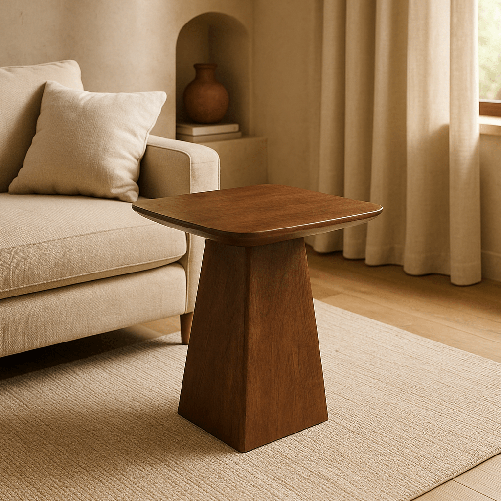 Konferenčný stolík Nova štvorcový z mangového dřeva , tmavo hnedý, 40x 40 cm