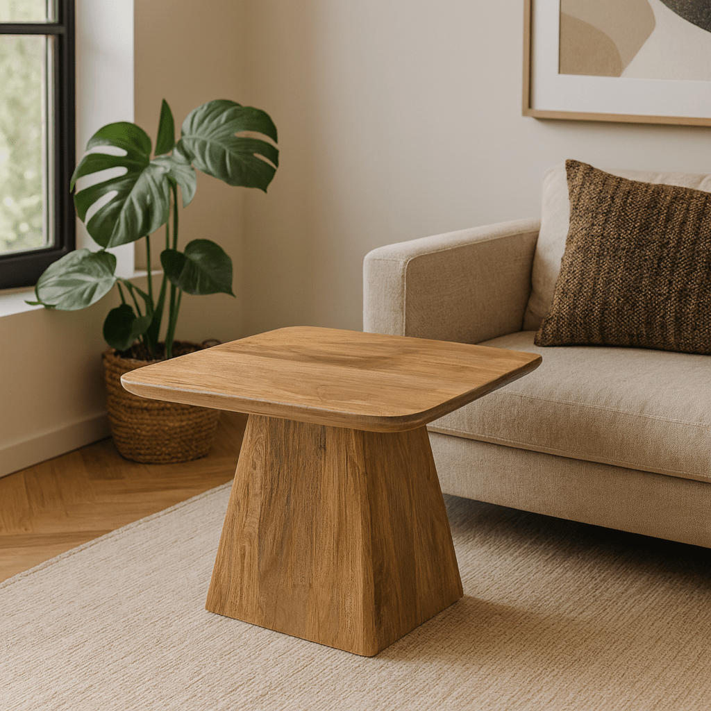 Konferenčný stolík Nova  štvorcový z mangového dreva 60 x 60 cm