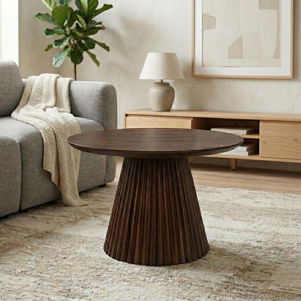 Konferenčný stolík Takumi 60 cm okrúhly - mahagon