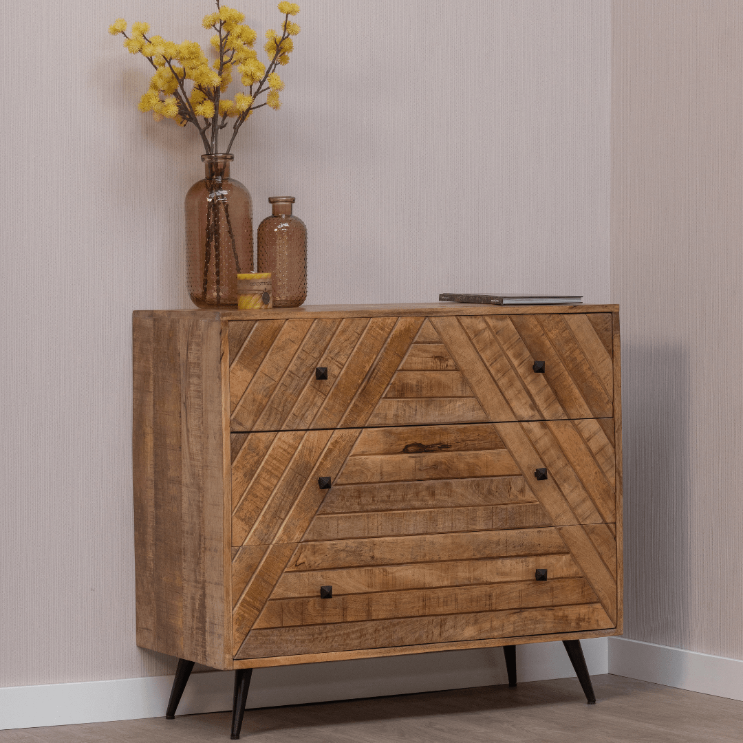 Komoda z mangového dreva 90 cm Mahom