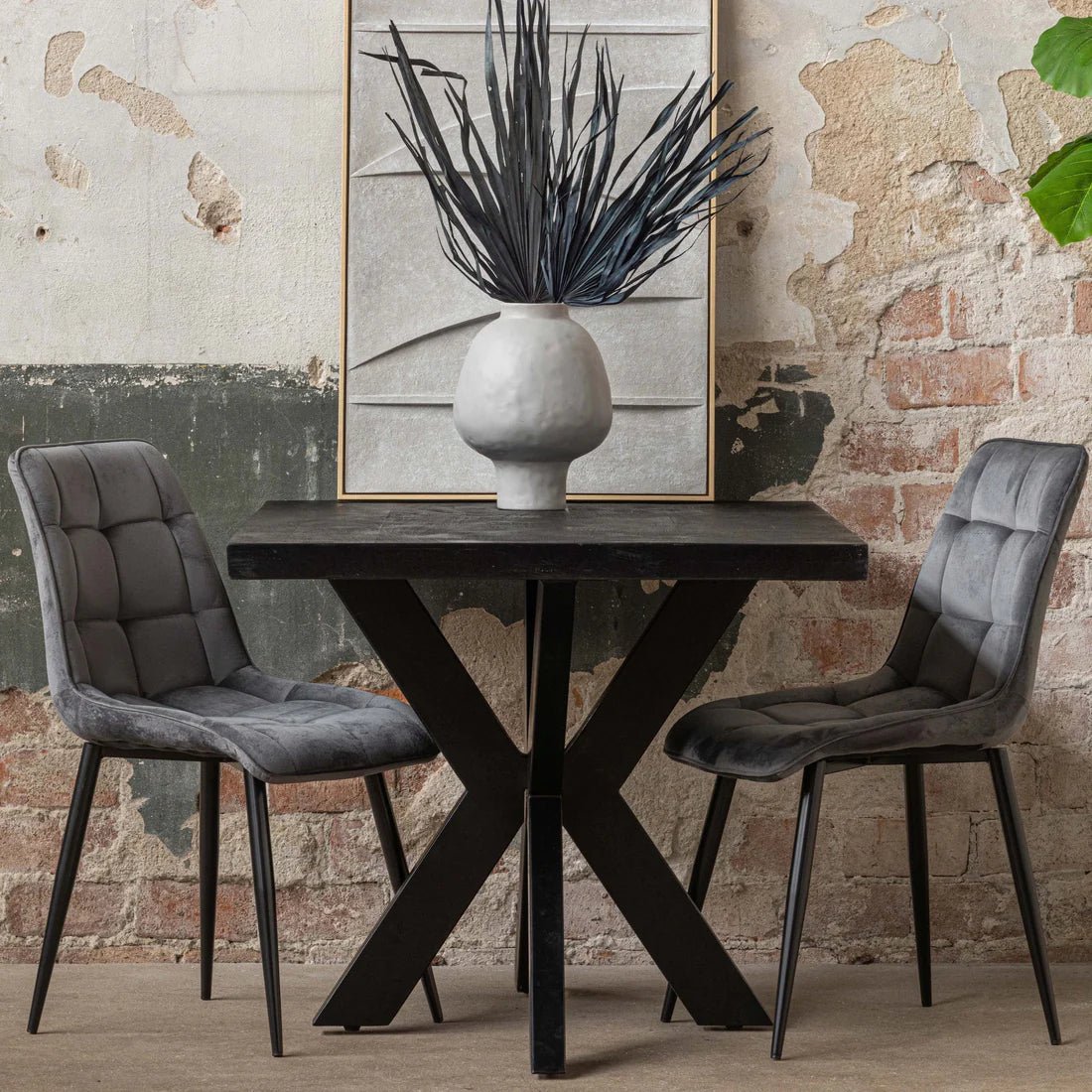 Jedálenský stôl z mangového dreva Memphis Black obdĺžnik 240x100 cm Mahagón