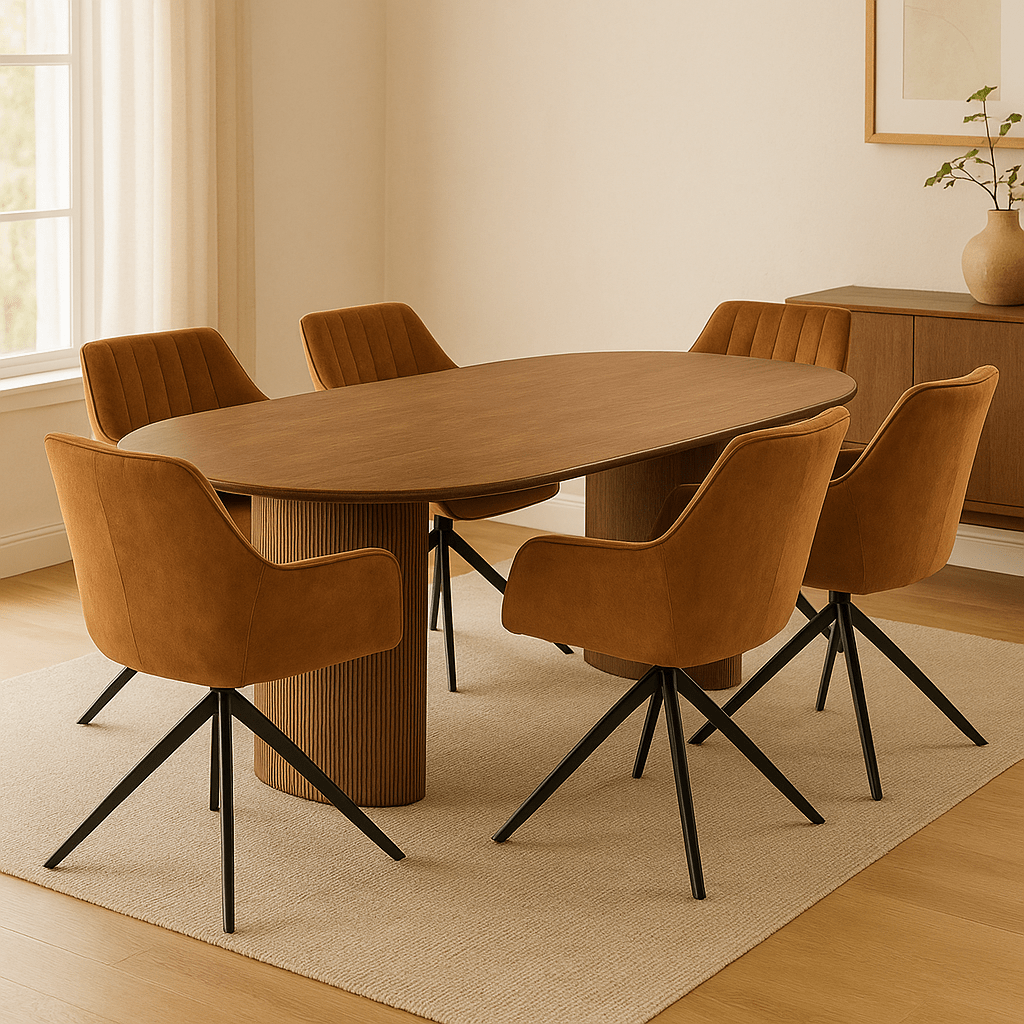 Jedálenský stôl z mangového dreva Chiara 260x120 cm orech Mahom