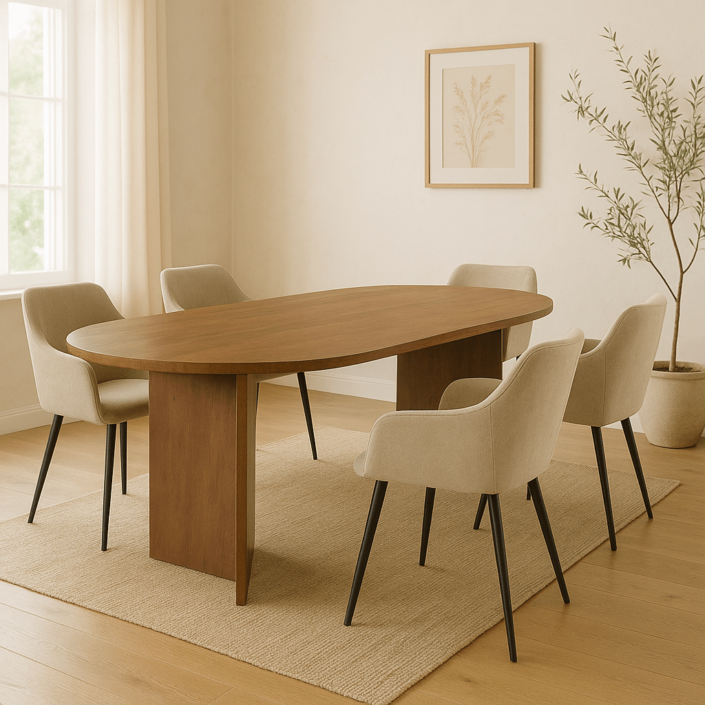 Jedálenský stôl z mangového dreva Sara 260x120 cm orech Mahom