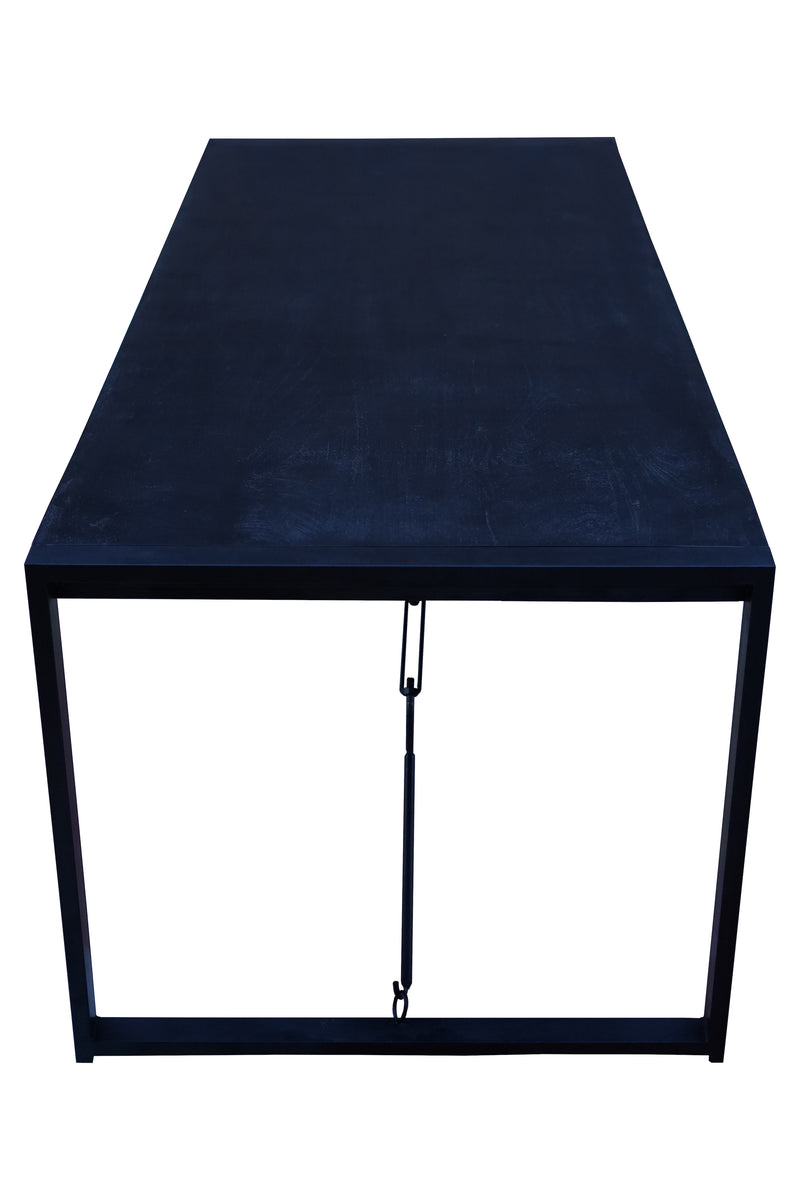 Jedálenský stôl z mangového dreva Phoenix Black obdĺžnik 160x90 cm Mahom