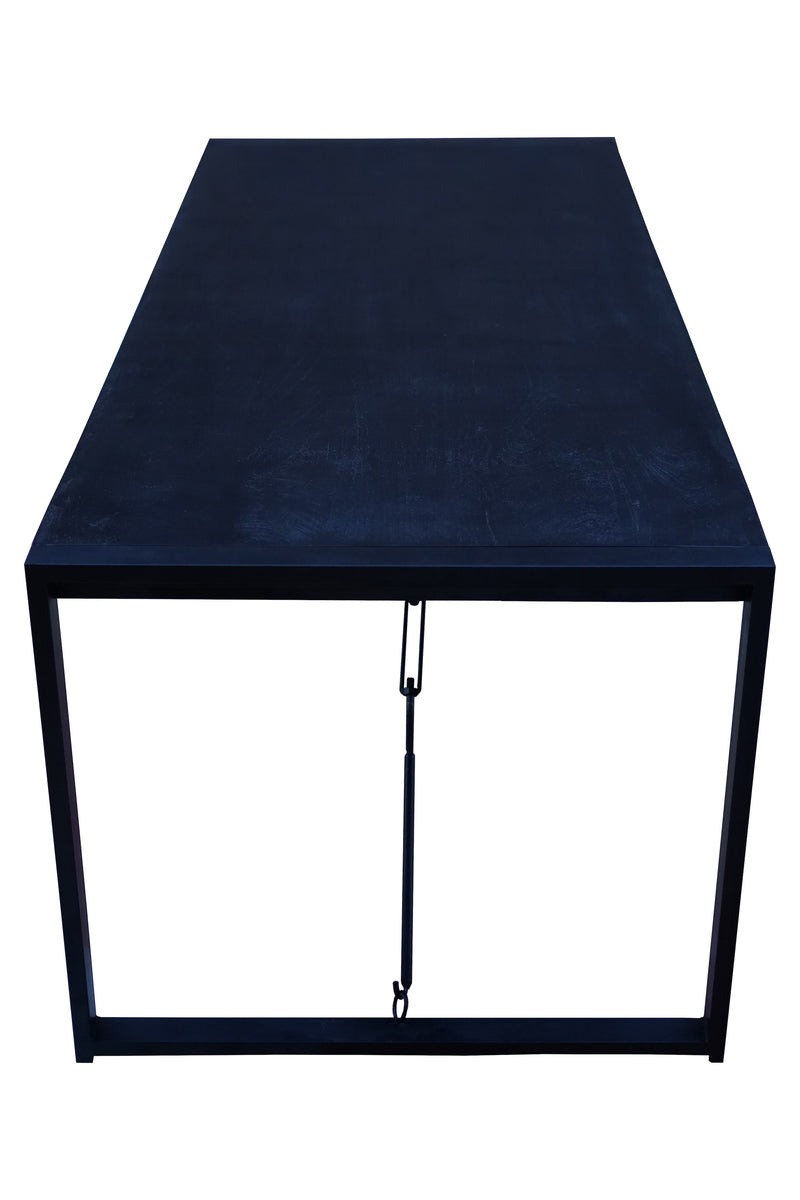 Jedálenský stôl z mangového dreva Phoenix Black obdĺžnik 140x90 cm Mahom