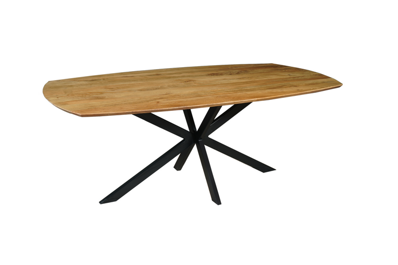 Dánsky jedálenský stôl z mangového dreva Vicenza oválny 200x100 cm Mahom