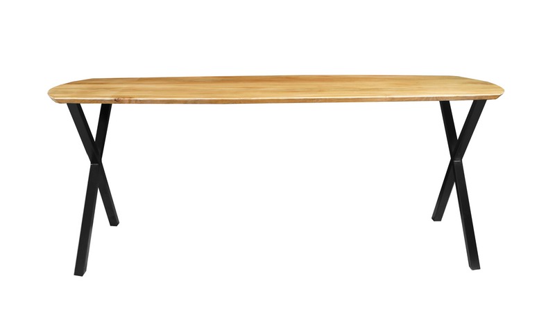 Dánsky jedálenský stôl z mangového dreva Salerno oválny 200x100 cm Mahom