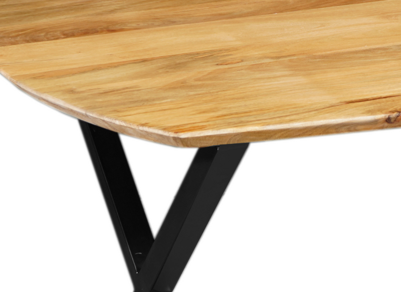 Dánsky jedálenský stôl z mangového dreva Salerno oválny 210x100 cm Mahom