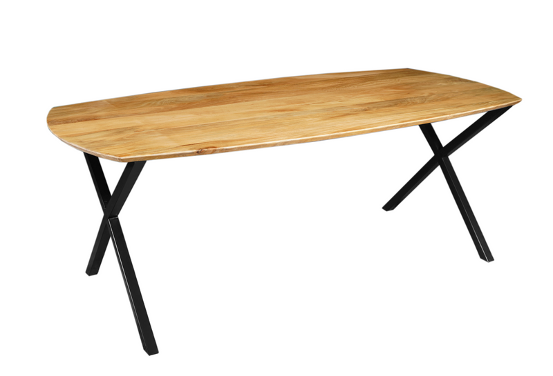Dánsky jedálenský stôl z mangového dreva Salerno oválny 200x100 cm Mahom