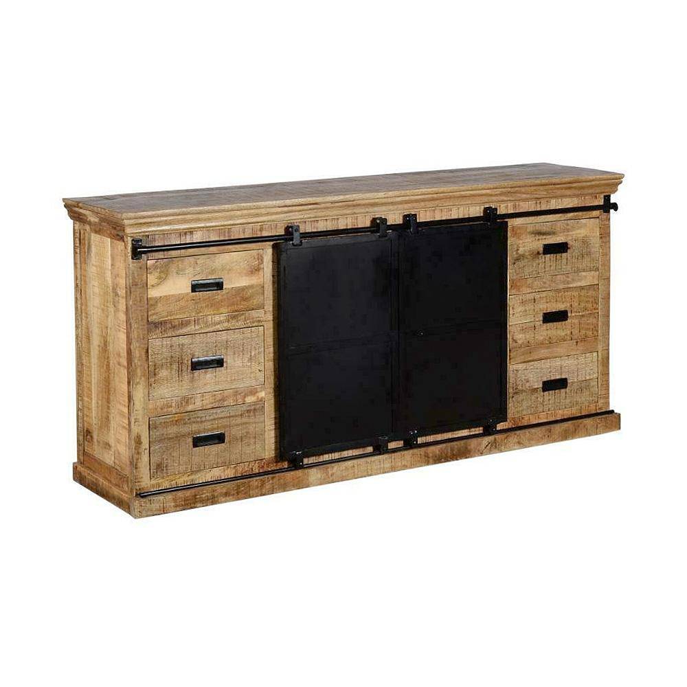 Mangohouten Dressoir Newark 260 cm Mahom - Mangohoutonline