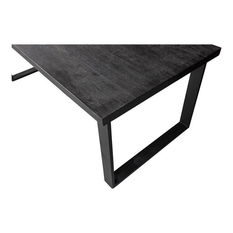 Jedálenský stôl z mangového dreva Cleveland Black 160x90 cm obdĺžnik Mahom