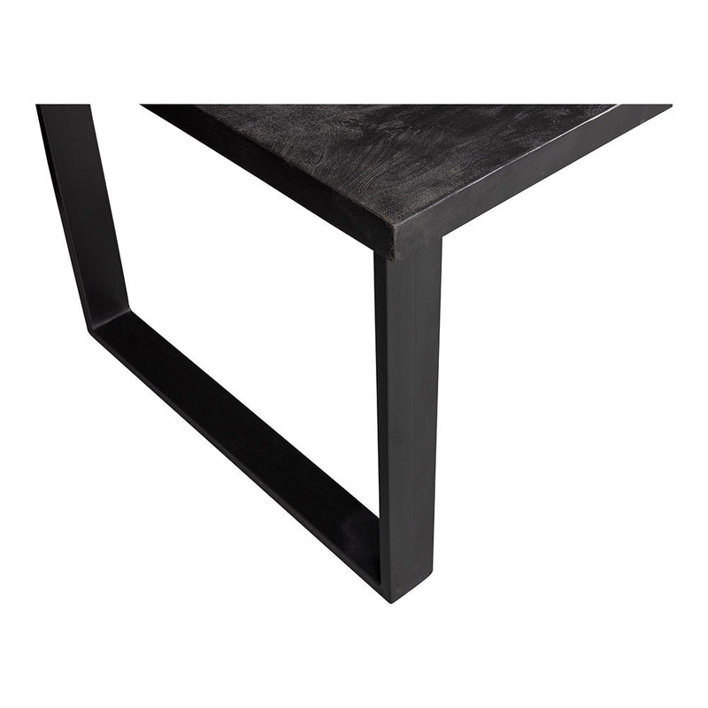 Jedálenský stôl z mangového dreva Cleveland Black 140x90 cm obdĺžnik Mahom