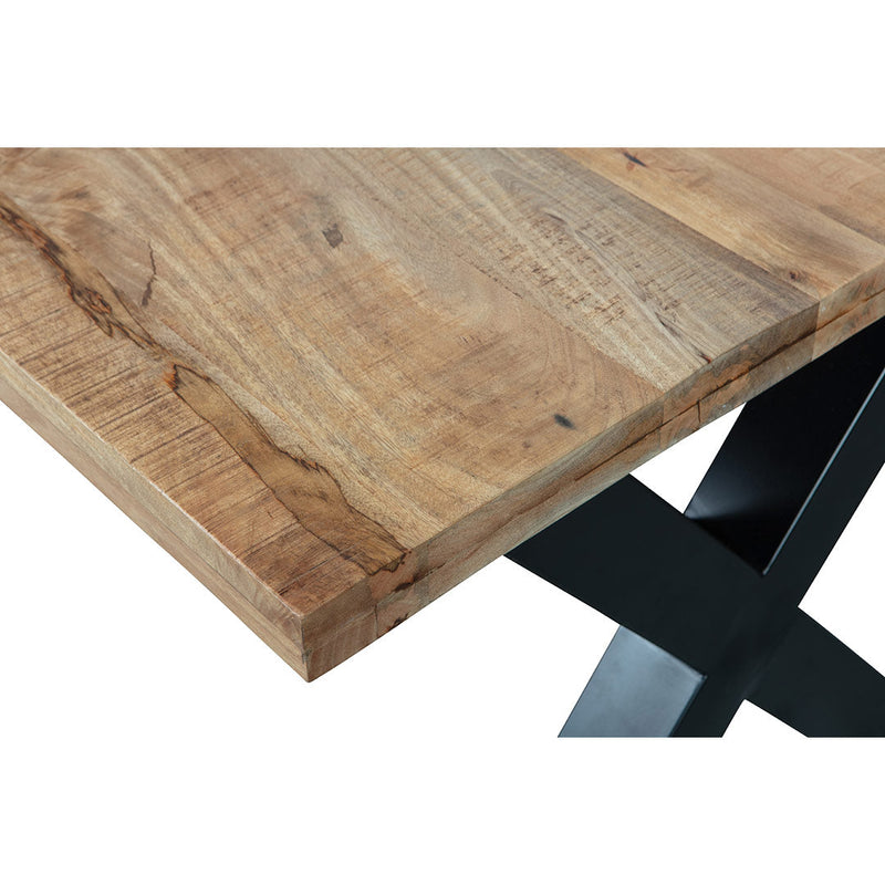 Jedálenský stôl z mangového dreva Columbus 160x90 cm (6 cm) obdĺžnik Mahom