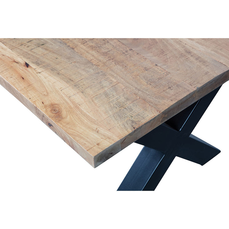 Jedálenský stôl z mangového dreva Columbus 220x100 (6 cm) obdĺžnik Mahom