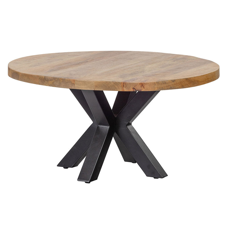 Jedálenský stôl z mangového dreva Madison 150 cm okrúhly Mahom