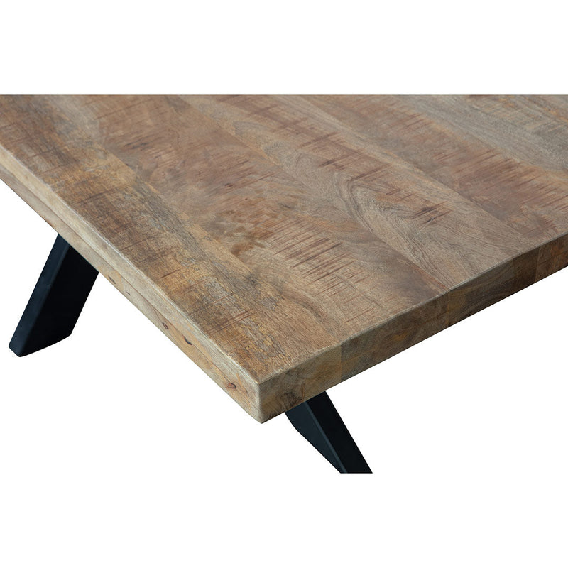 Jedálenský stôl z mangového dreva Memphis 220x100 cm obdĺžnik Mahom