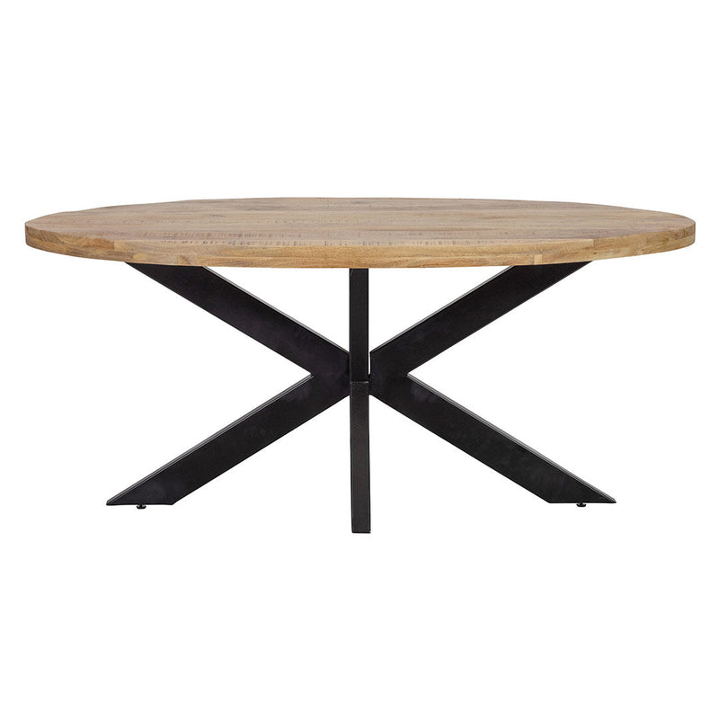 Jedálenský stôl z mangového dreva Tulsa 300x130 cm oválny Mahom