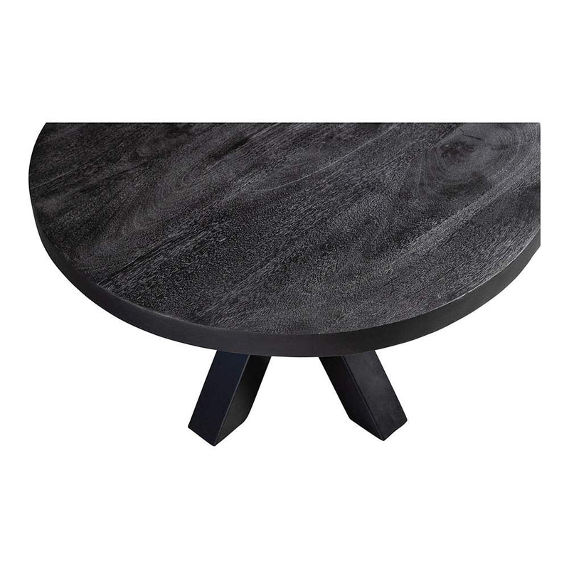 Konferenčný stolík z mangového dreva Glendale Black 90 cm Mahom