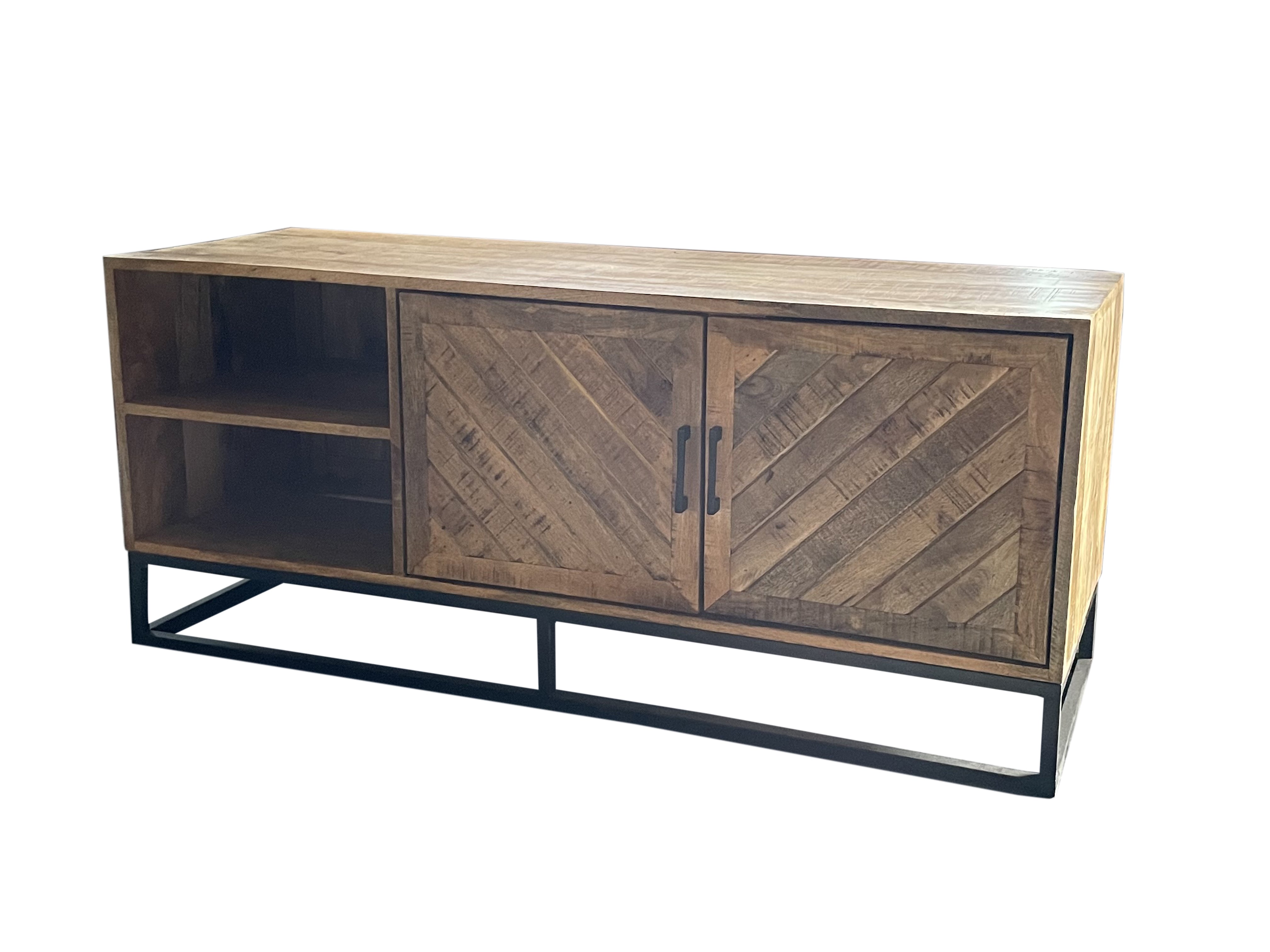 TV skrinka z mangového dreva Reno 140 cm Mahom