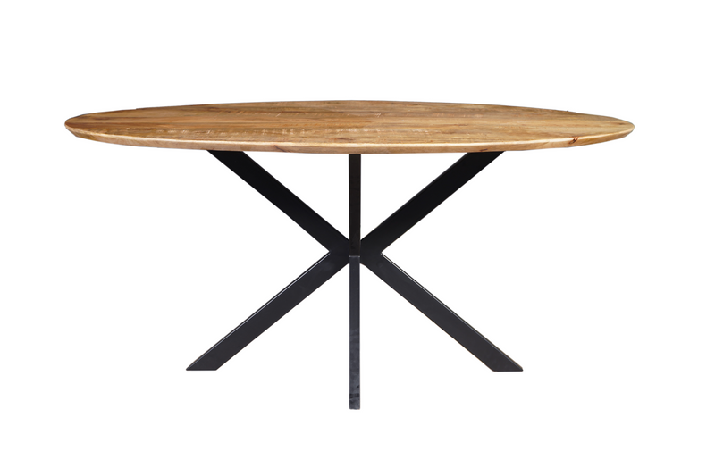 Jedálenský stôl z mangového dreva Bologna oválny 180x100 cm Mahom