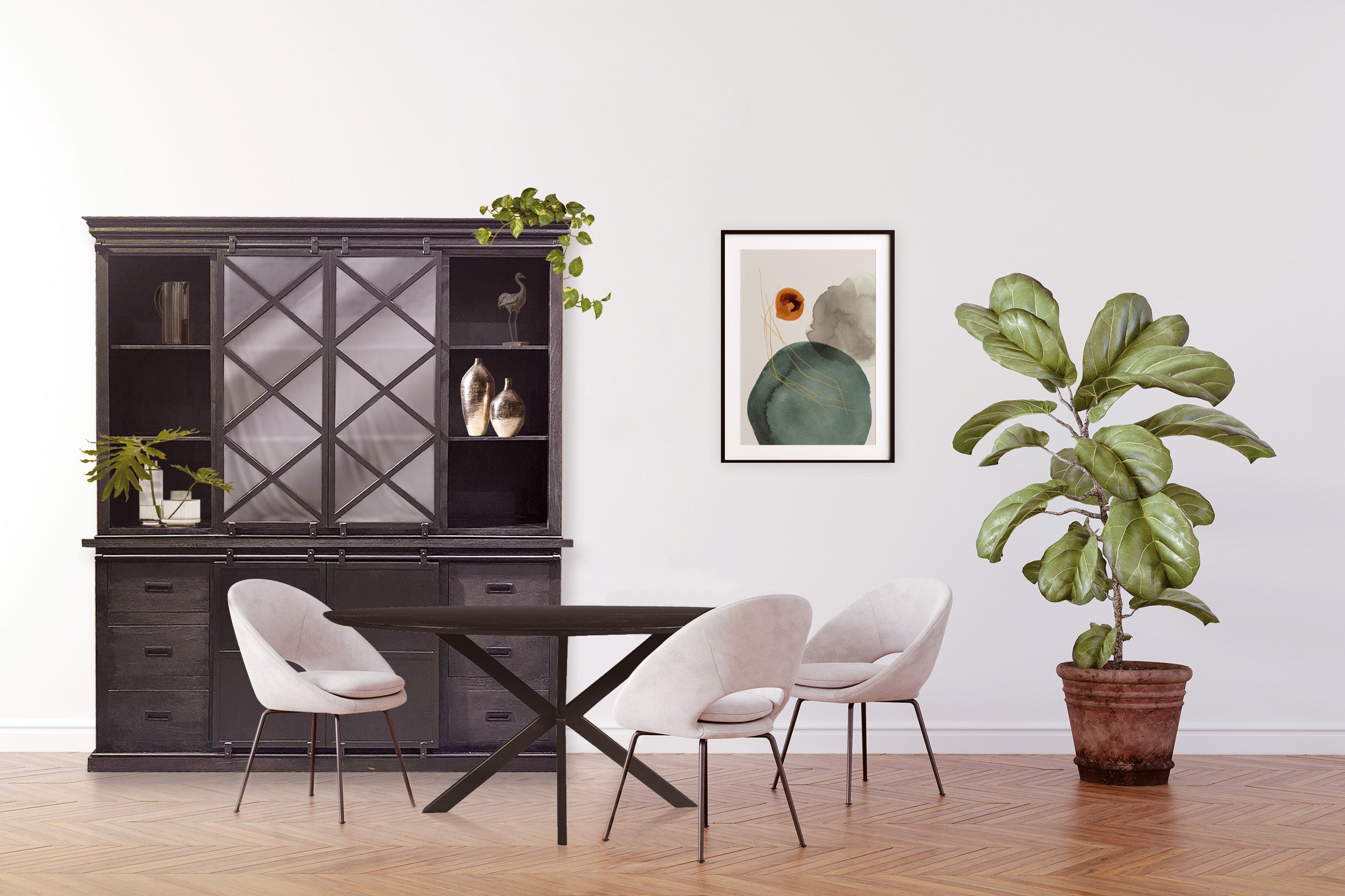 Jedálenský stôl z mangového dreva Bologna Black oválny 260x120 cm Mahom